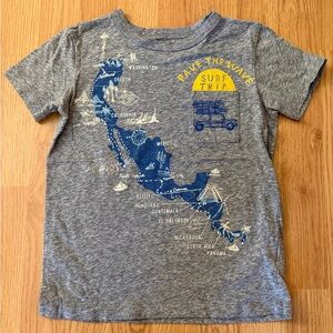 Gray Crewcuts Surf Trip Kids T-Shirt *glows in the dark*